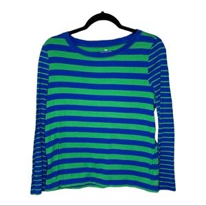 Talbots Blue & Green Long Sleeve Shirt | XL